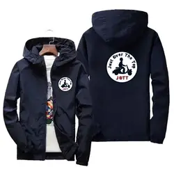 Men's spring and autumn new JOTT print fashion casual zipper jacket with hooded quality windproof waterproof coat