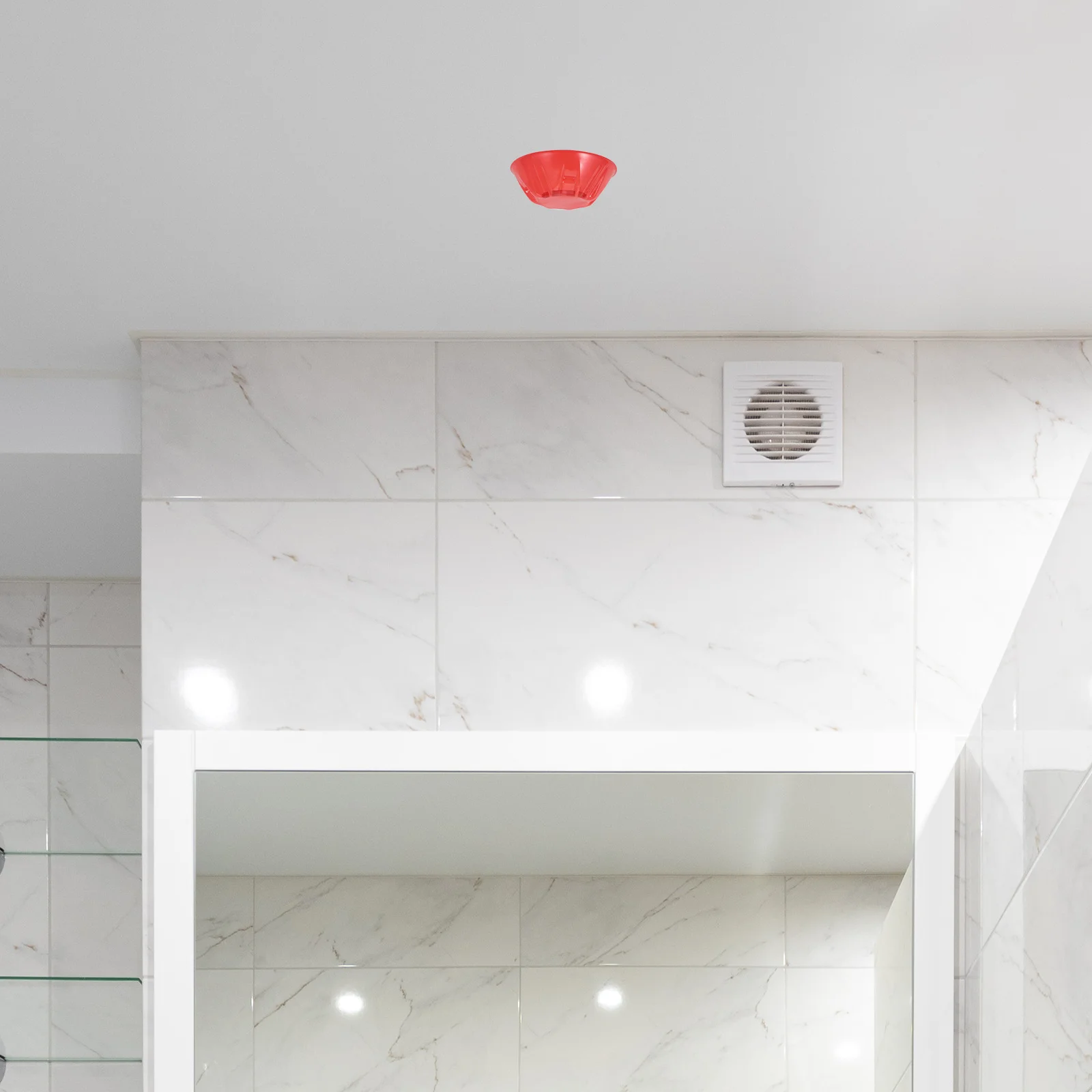 20Pcs Cover Red Plastic Sensor Protector Cap for Home Kitchen Baking Cooking Fire Safety Dustproof Flame Detection