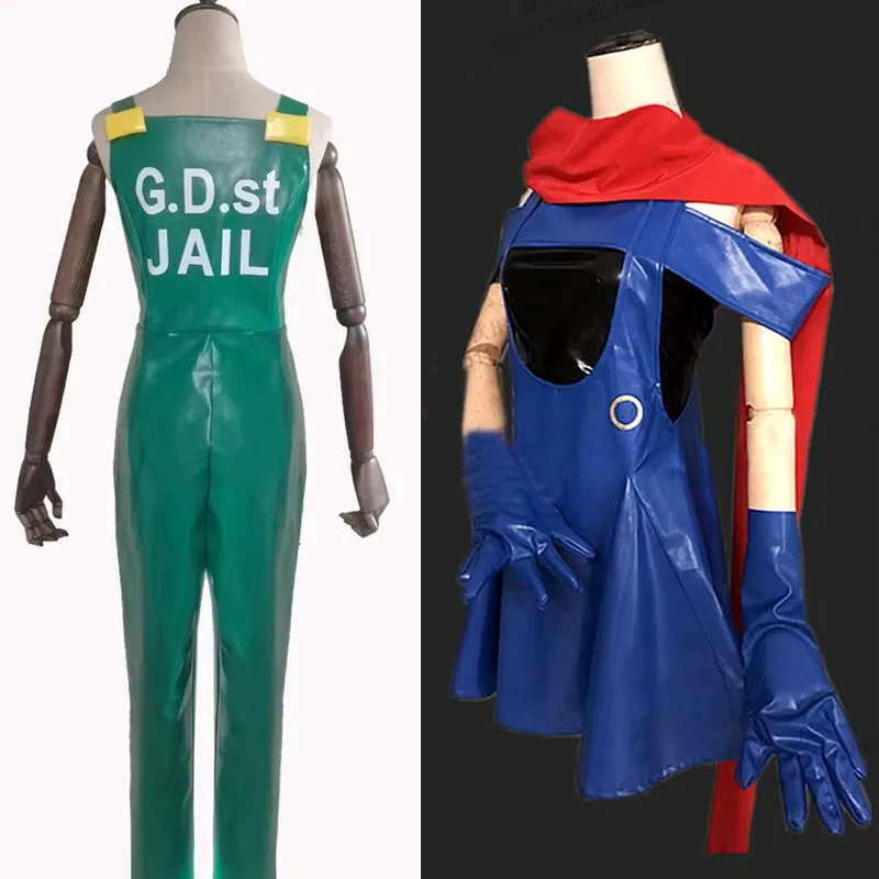 

Anime Adventure Lisa Jolyne Cujoh PU Leather Cosplay Costume customized custom made