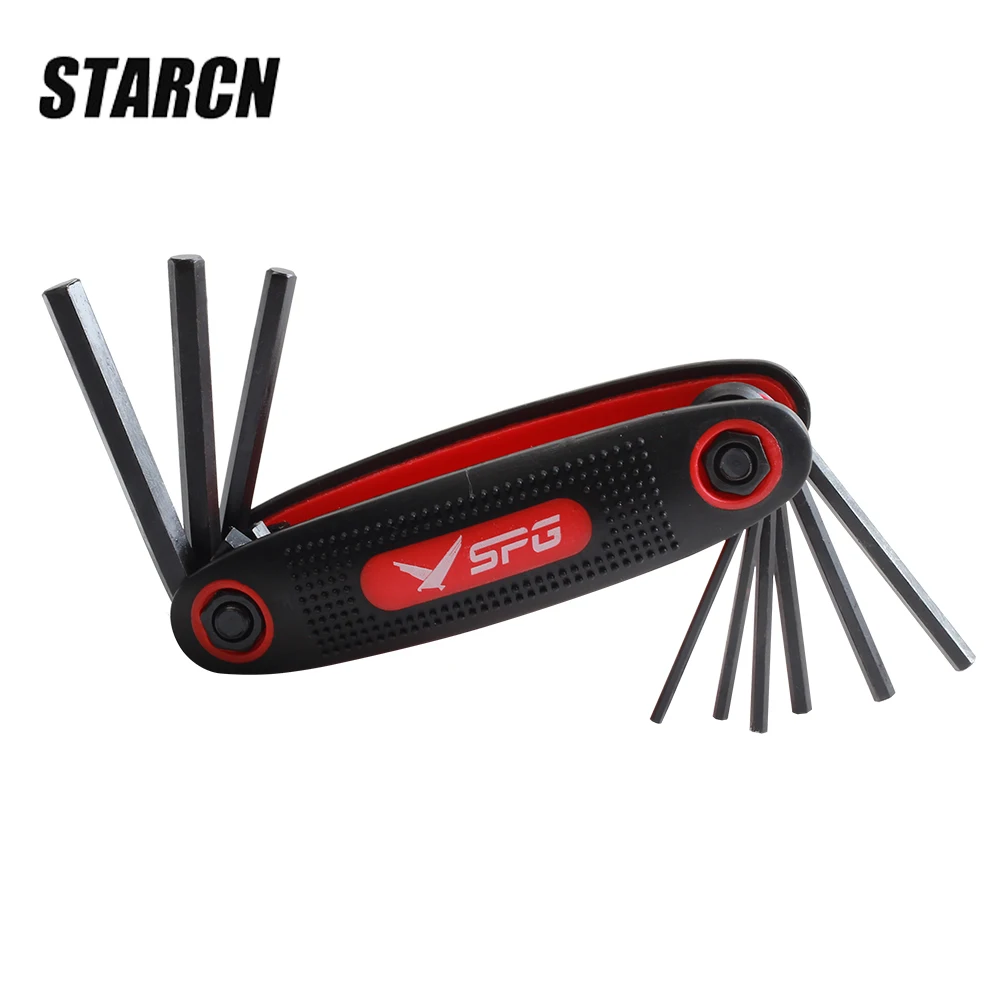 

9 In 1 Folding Hex Wrench Set Key Device Repair Tools Archery Bow Outdoor Sports Hunting Training Shootings Accessories Tool