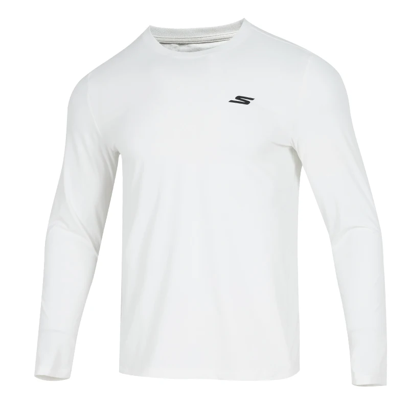 

Skechers T-Shirt Long-Sleeved Knitted Men's Clothing for Daily Casual Travel P225M287-0019
