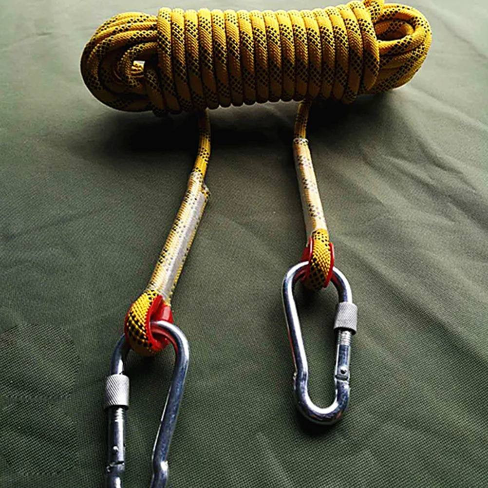 

2pcs 10M 8Mm Thick Lightweight Durable Climbing Rope Reinforced Polyester Safety Sling For Outdoor Mountaineering Rappelling