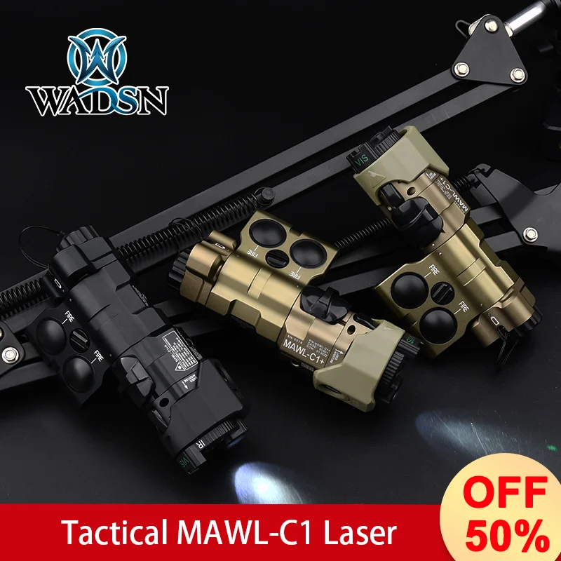 

WADSN Tactical White LED Flashlight Airsoft Nylon Indicator Constant on Hunting Flashlight No Laser SUITABLE FOR 20MM GUIDE RAIL