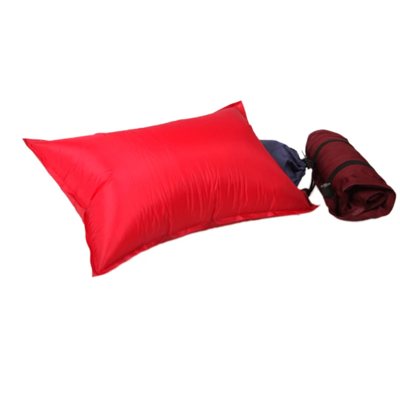 自己膨張式インフレータブルピロー、超軽量エアマットレス、寝袋、クッション、旅行、キャンプ