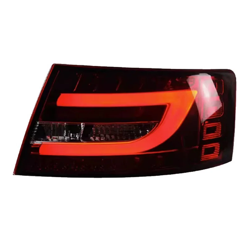 For Audi A6 Luminous Tail Lights 05-08 A6L C6 Dynamic Signal Tail Lights Animation After Stop Brake Backing Parts Headlights