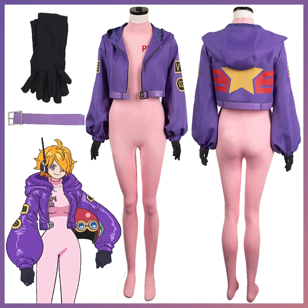 

Anime One Cosplay Piece Disguise Costume Egg Island Lilith Cosplay Fantasy Jumpsuit Coat Adult Women Roleplay Fantasia Outfits