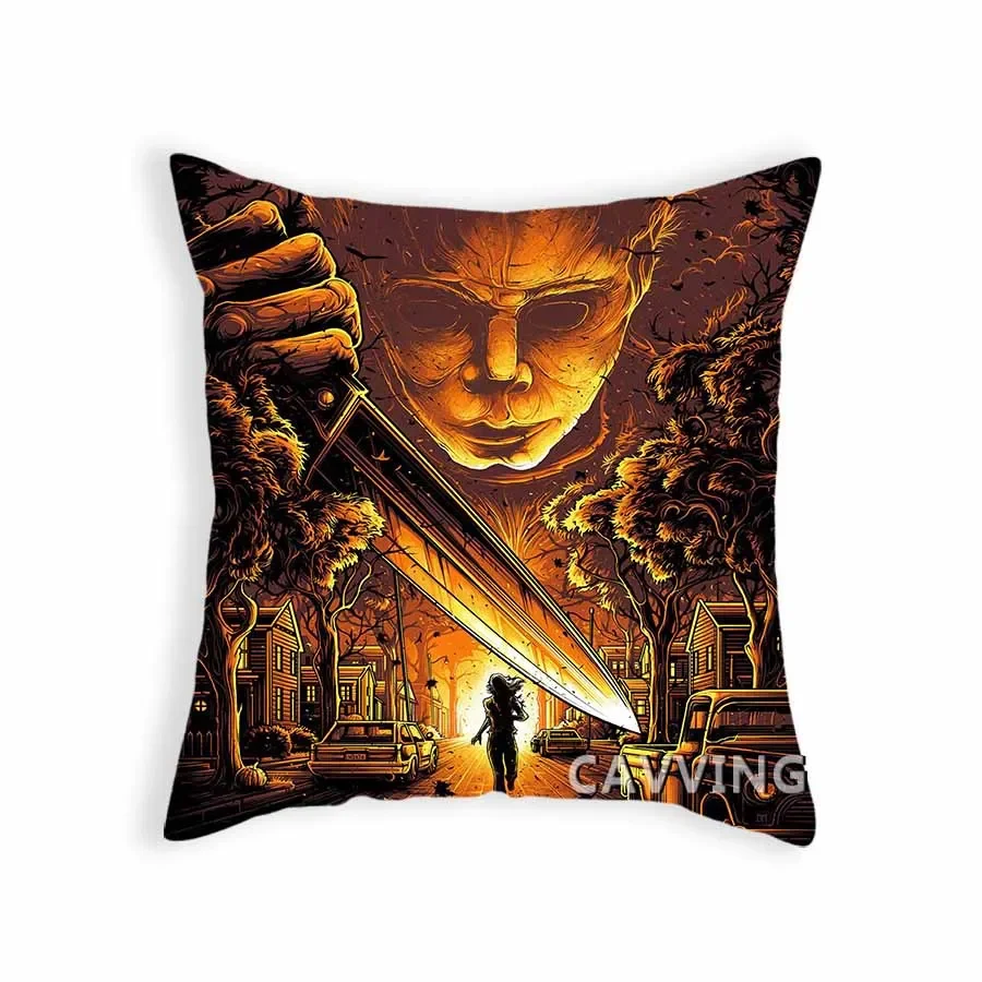 Horror Myers Jason Hellraiser 3D Print Polyester Decorative Pillowcases Throw Pillow Cover Square Zipper Pillow Case Pillowcases