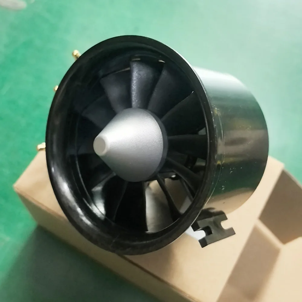 

QX-MOTOR QF/2827 70 мм 12-лопастной канальный вентилятор 1800/2600KV бесщеточный двигатель 4S/6S 60A/80A ESC подходит для радиоуправляемых самолетов