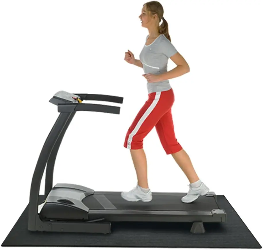 

Treadmill Mat for Exercise Equipment, 100% Recycled Rubber Floor Protector
