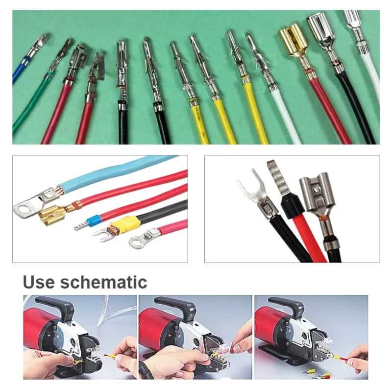 BORX Pneumatic Cable Terminal Crimp Machine Semi Automatic Wire Crimping Pliers Electrical Splice Crimp Connector Equipment