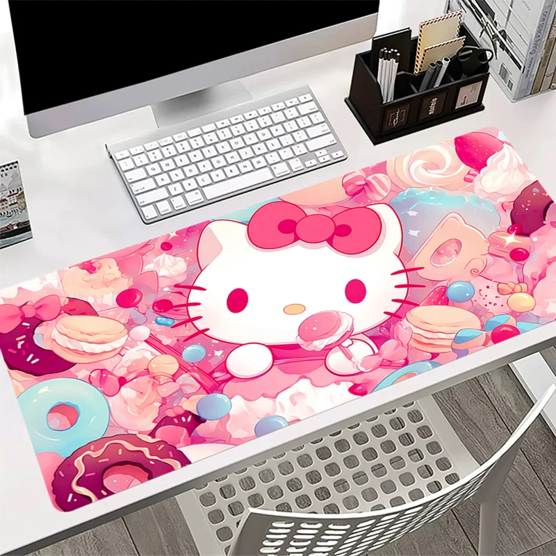 Mousepad H-hello K-kitty Fashion Large Mouse Mat New HD Pc MousePads Office Laptop Carpet Anti-slip Waterproof Desktop Mousepad