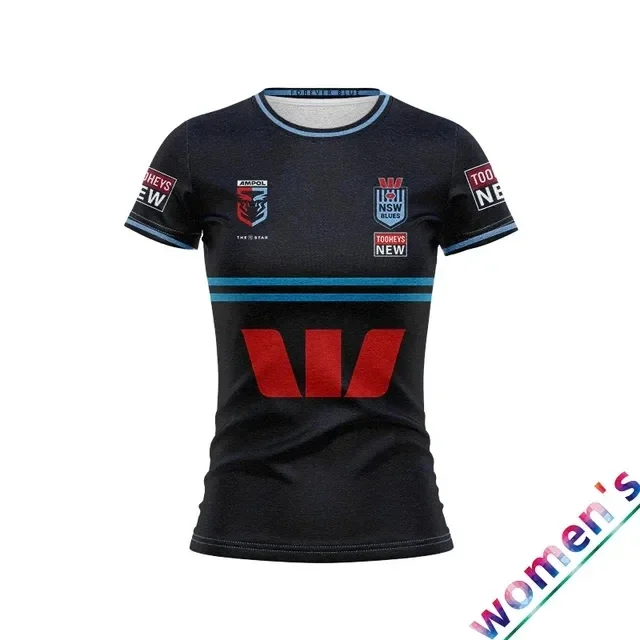 Personalizacja 2023 NSW Blues stan pochodzenia wyjazdowa koszulka Rugby dziecięca-damska-rozmiar męski: S-5XL (wydrukuj numer nazwa własna)