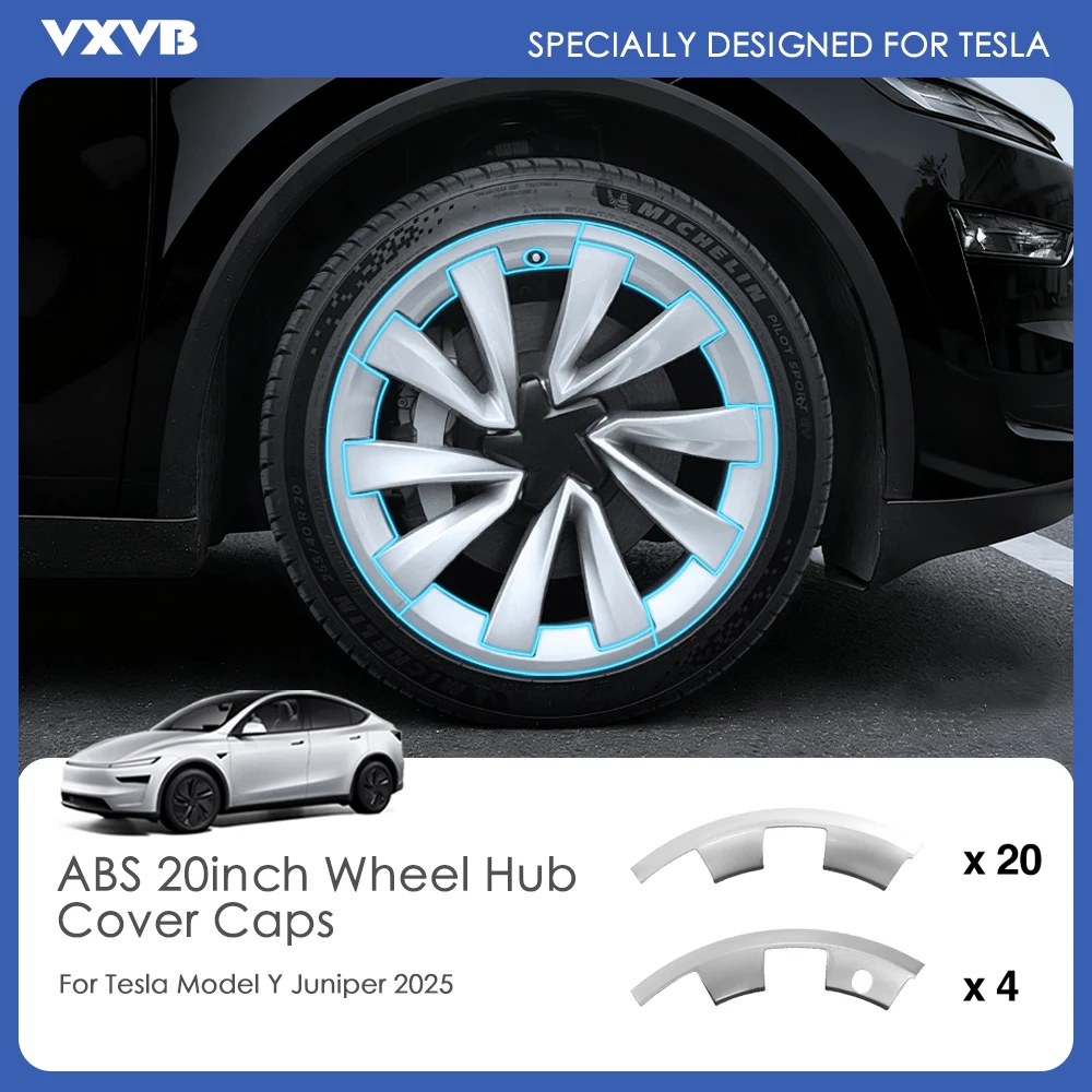 

Для Tesla Model Y Juniper запуск 2025 20 дюймов защитная заплата для ступицы колеса защитная крышка колеса ABS внешние аксессуары