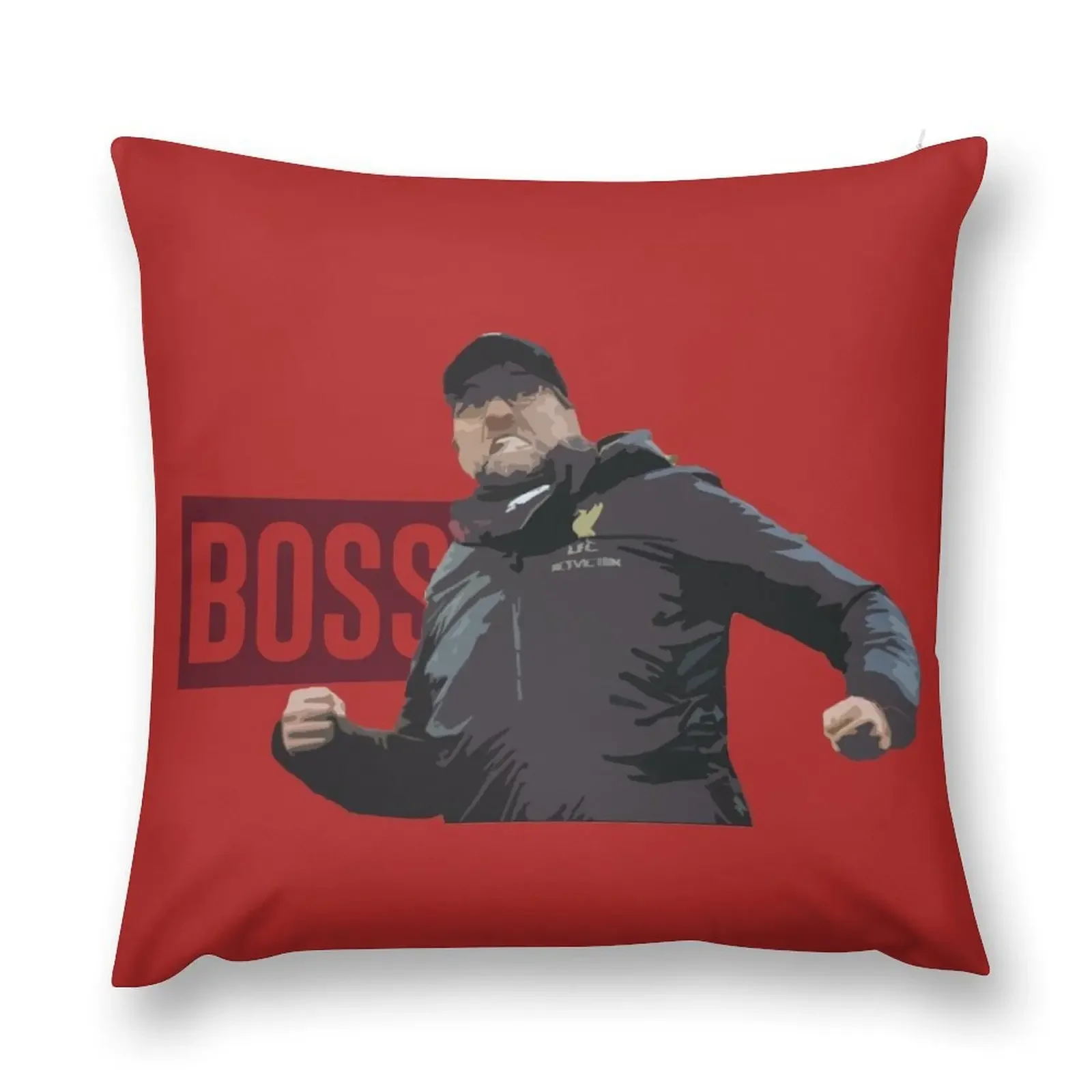 The 'BOSS' Klopp print Throw Pillow Pillowcase christmas pillowcases Christmas Pillow Cases pillow