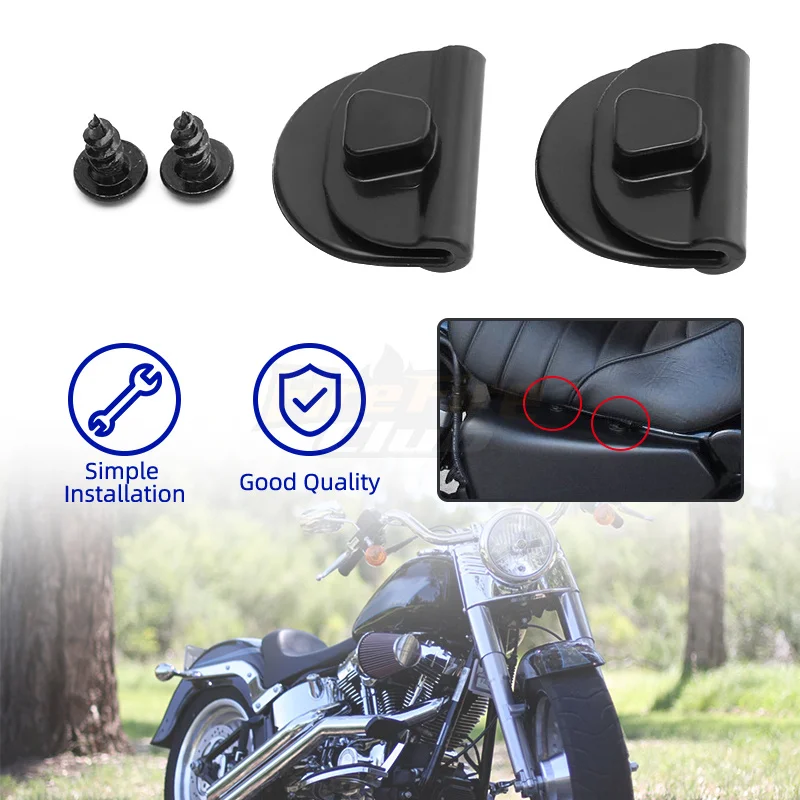 Clips de cubierta de batería lateral negra para motocicleta, abrazadera de montaje derecha izquierda para Harley Sportster XL883 XL1200 2004-2018 X48 72 2010-2022