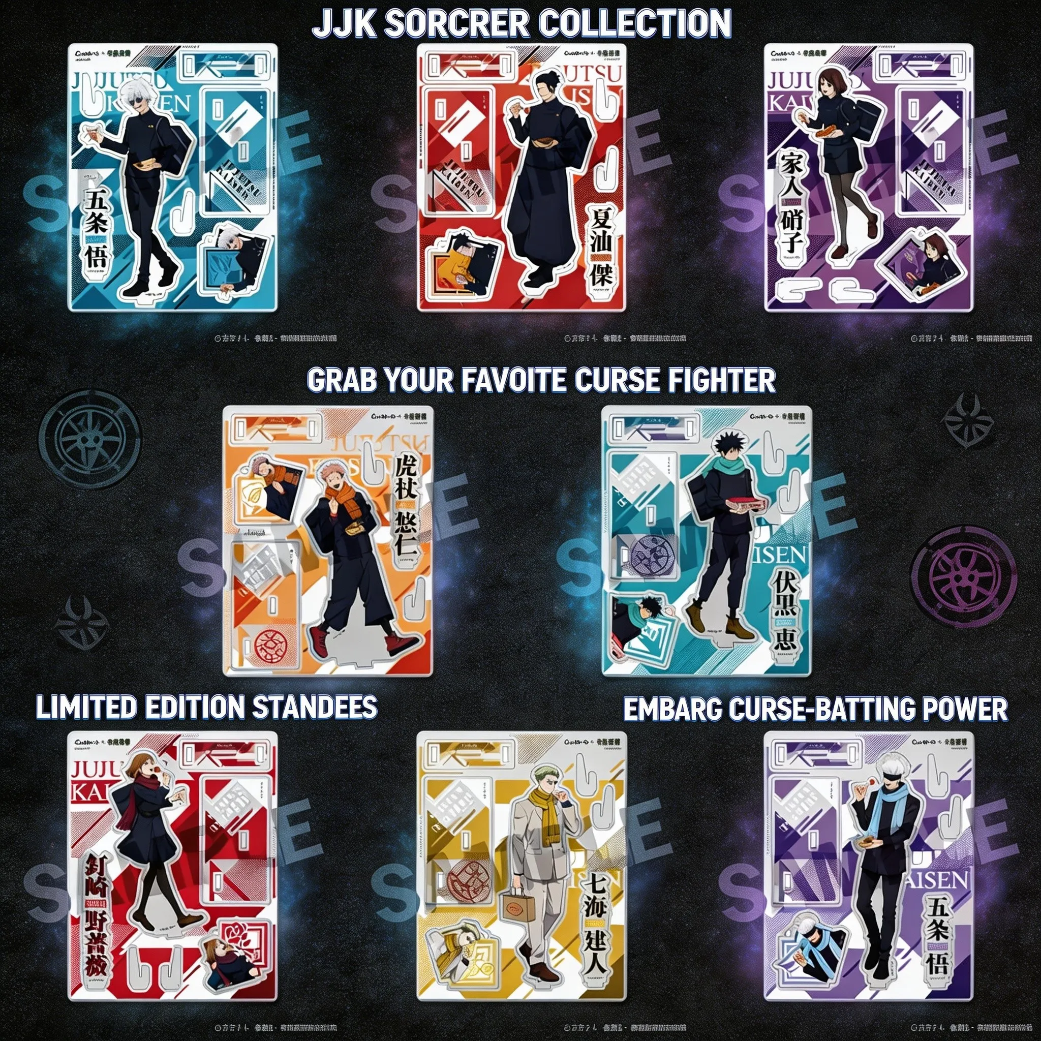 

Jujutsu Kaisen GINDACO Takoyaki 2024 Acrylic Stand Acrylic Keychain Set Anime Merchandise Collection Gift for Fans Otaku Decor
