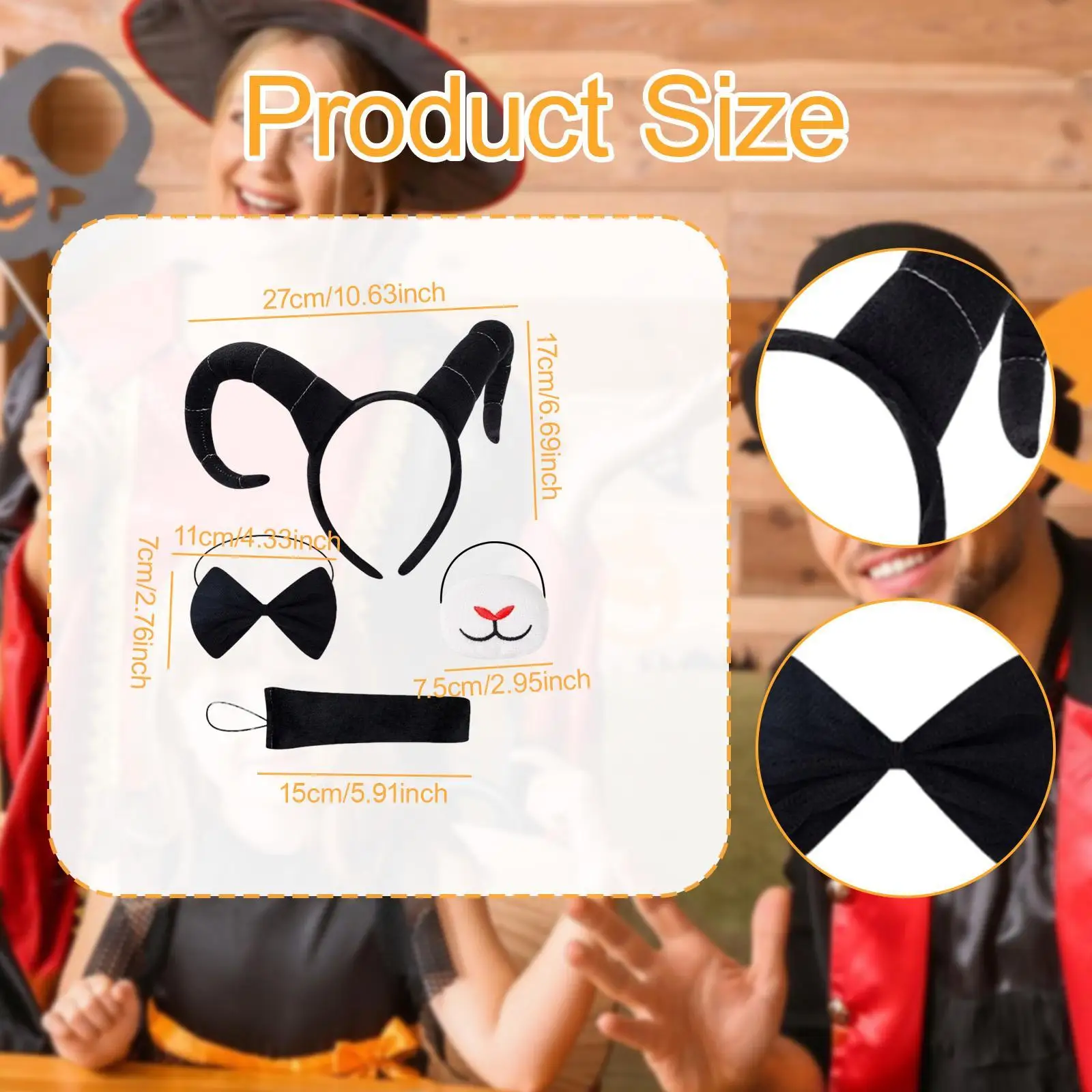 Antelope Headband Dress up Headwear for Birthday Masquerade Festival