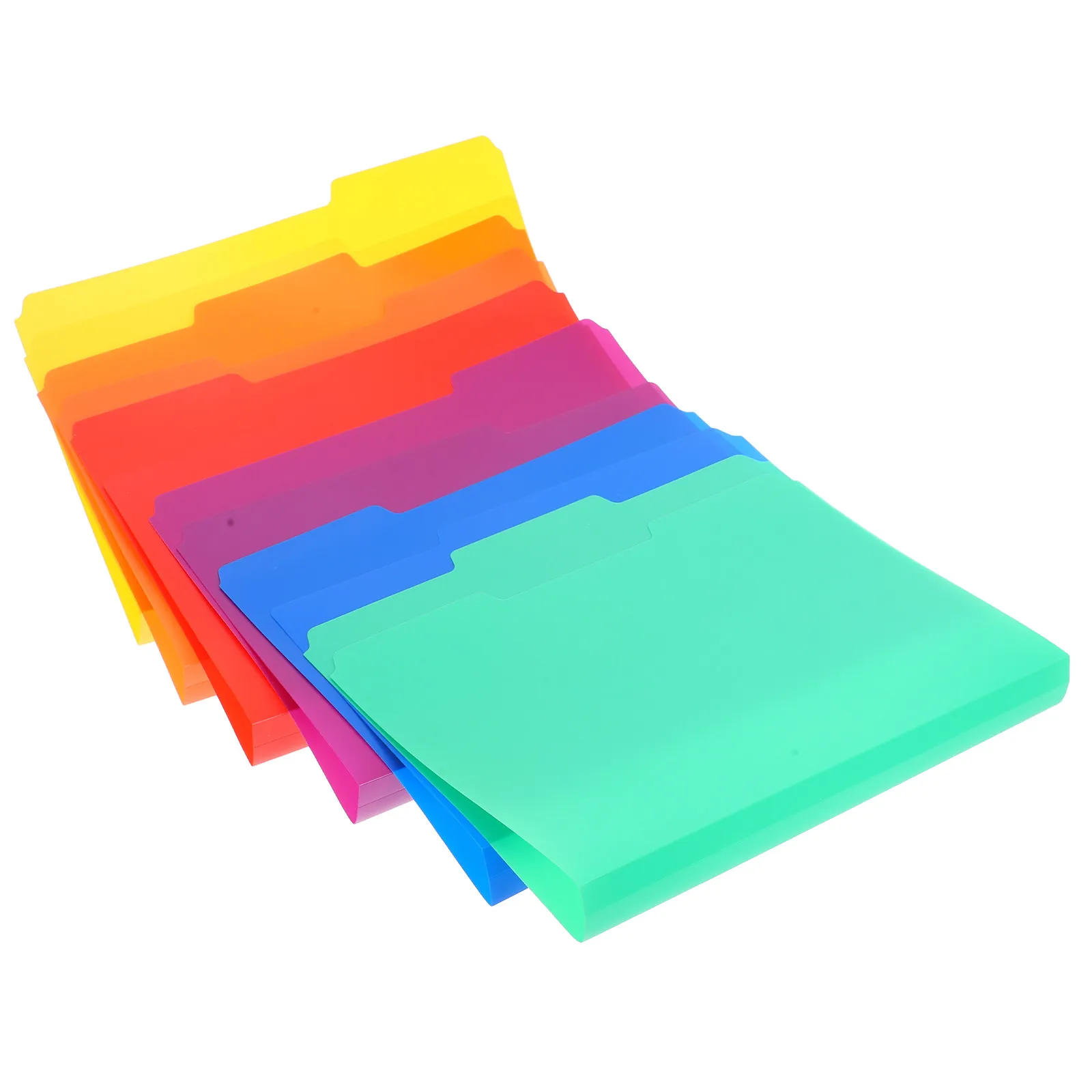 

Набор из 6 цветных пластиковых папок-органайзеров для документов, многоцветные пластиковые папки для хранения документов, офисные папки для файлов