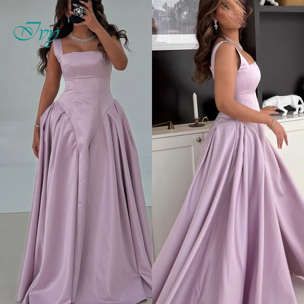 Robe de soirée personnalisée sans manches, en Satin de haute qualité, robes de bal froncées de tempérament, robes de soirée pour femmes