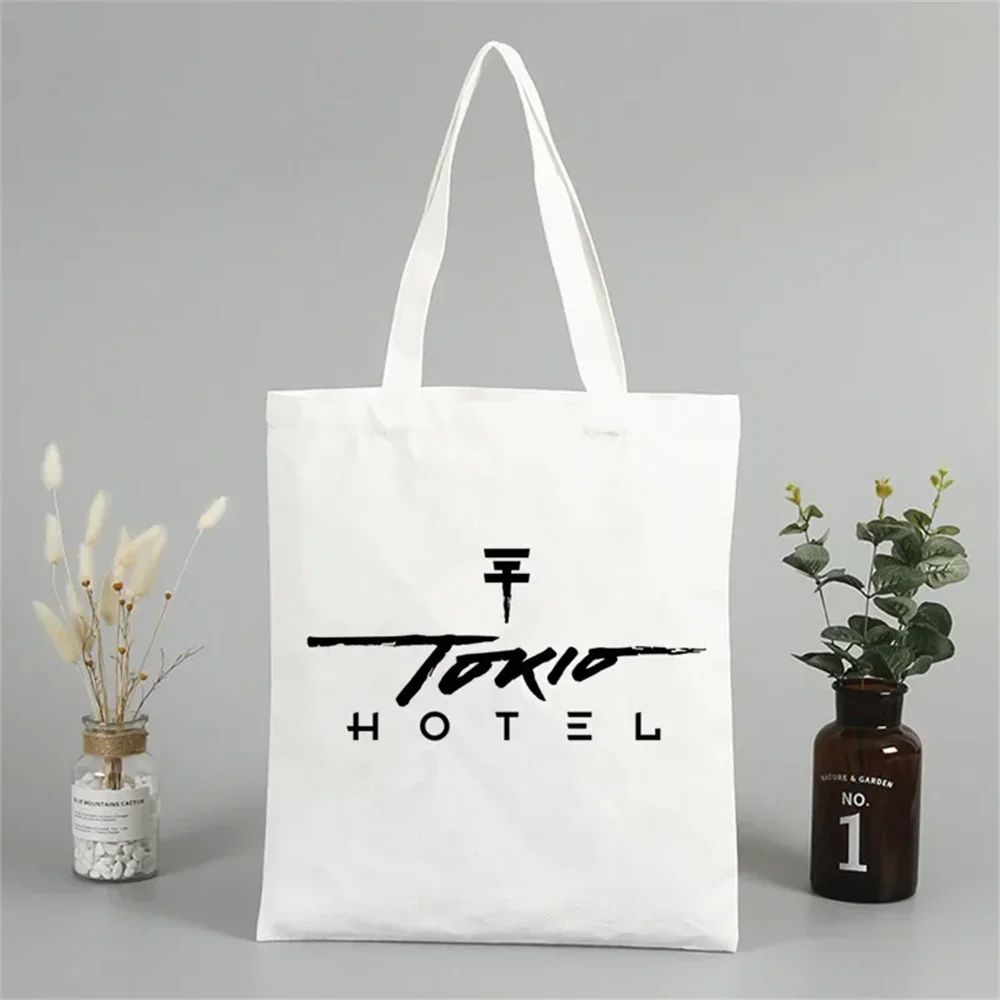 Tokio Hotel Group Music Y2K 90s Pattern Bag Lightweight and Large Capacity Handbag Girl Party Gift Handbag