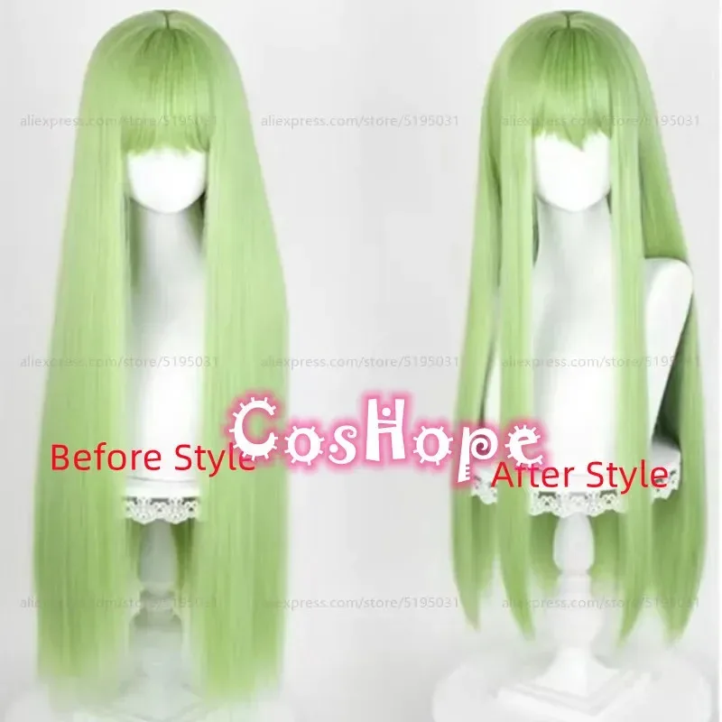 

Enkidu C.C Women 80cm Long Green Wig Anime Cosplay Heat Resistant Synthetic Wigs
