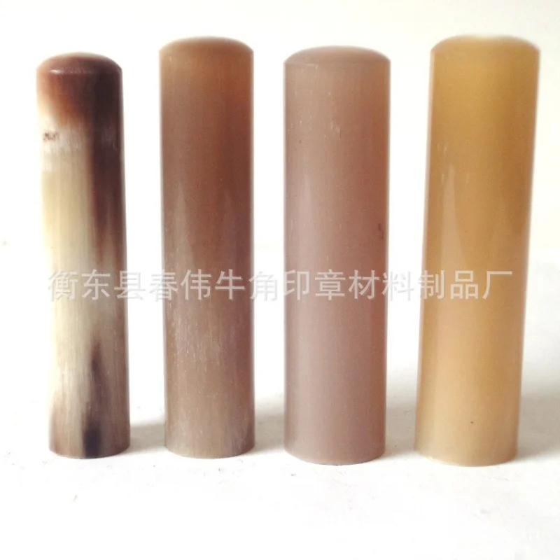 Year-round Supply of Fine White Horn Japan round Stamp  1.5*1.5*6cmround Seal Mixed Batch Supported