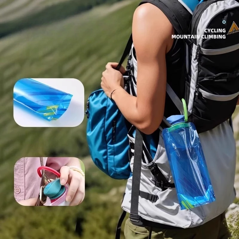 

Folding Water Bag for Outdoor Portable Large Capacity Thickened Sports Hiking Cycling Music Festival Water EDC Storage Bag