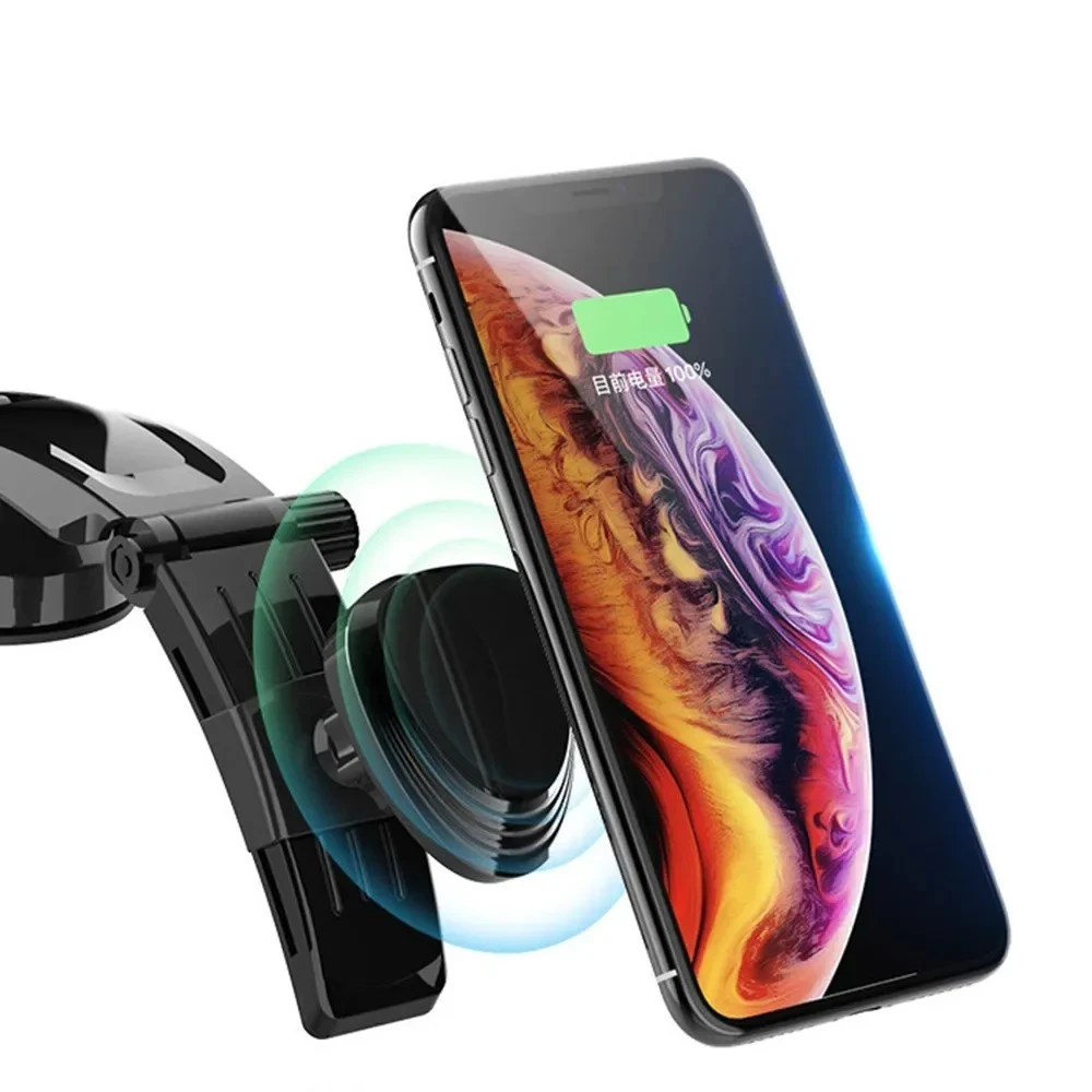 

Magnetic Car Phone Holder Windshield Dashboard Mount for IPhone 16 Pro Max Oppo Vivo Adjustable Mobile Phone Stand 360° Rotation