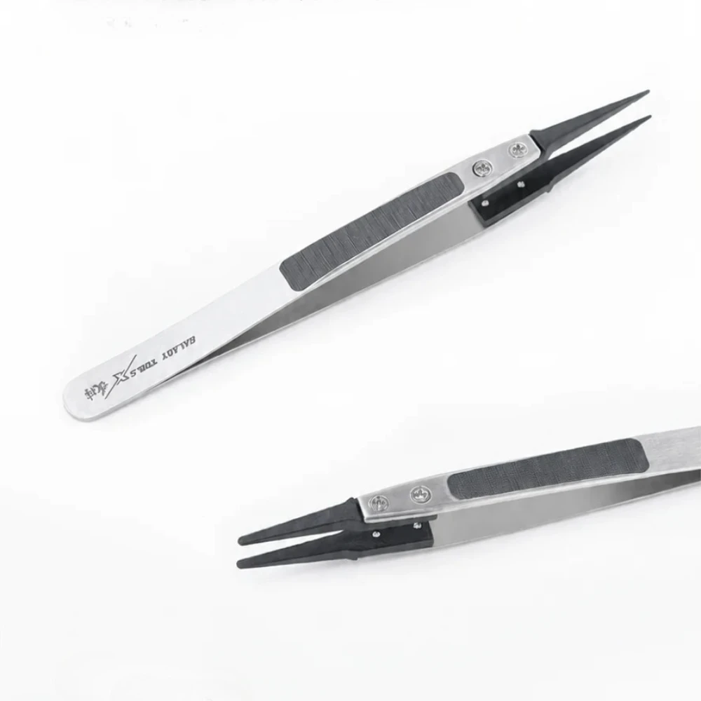 Galaxy T10A08/T10A09/T10A10 Antistatic Tweezers with Replaceable Chucks Model Making Tools for Model Hobby Tools DIY