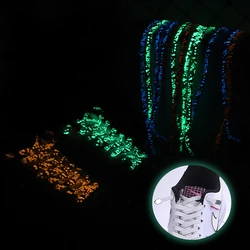 Luminous Reflection No Tie Shoe Laces Elastic Shoelaces Outdoor Sneakers Quick Safety Flat Shoelace Kids and Adult Lazy Laces