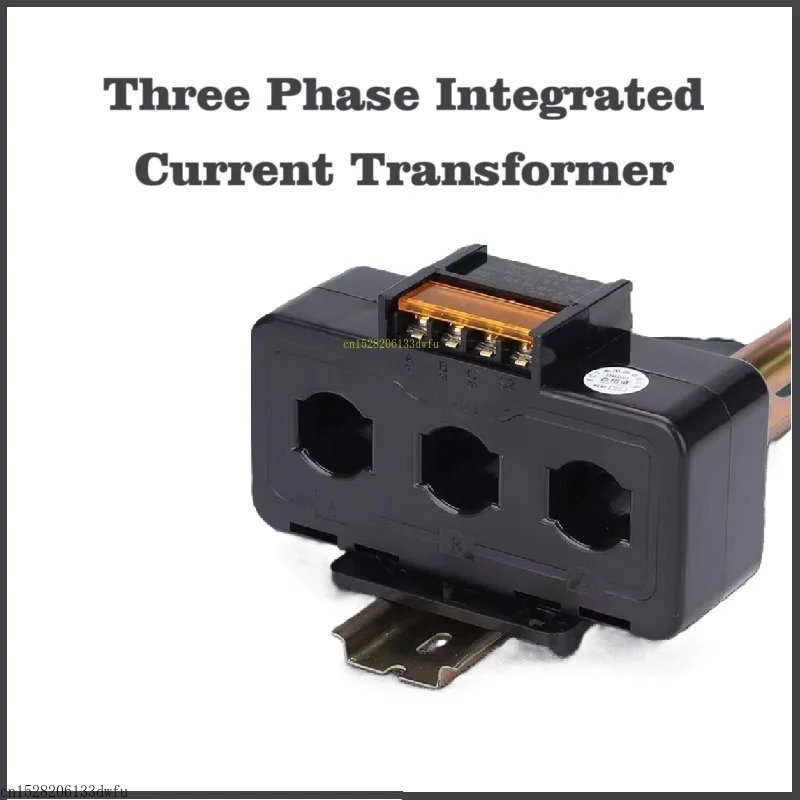 Three Phase Integrated Current Transformer AC High Precision Small Volume Micro Metering 3P DIN Rail CT Connector