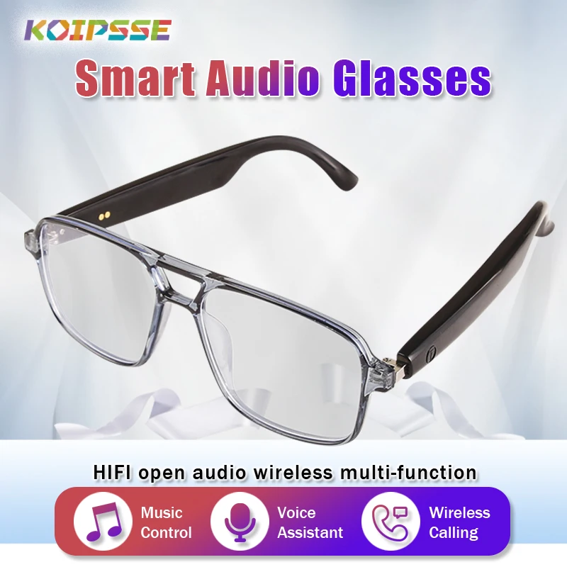Koipsse Smart Glasses Double Beam Frame High Value Photochromic Lens Sunglasses Suitable for Men and Women Outdoor Holiday Gifts