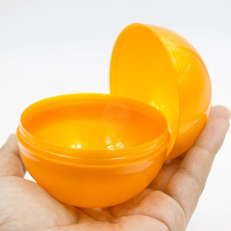 

Diameter 75MM Plastic PP Toys Capsules Surprise Ball Transparency Clear Container Box Eggshell For Vending Machine