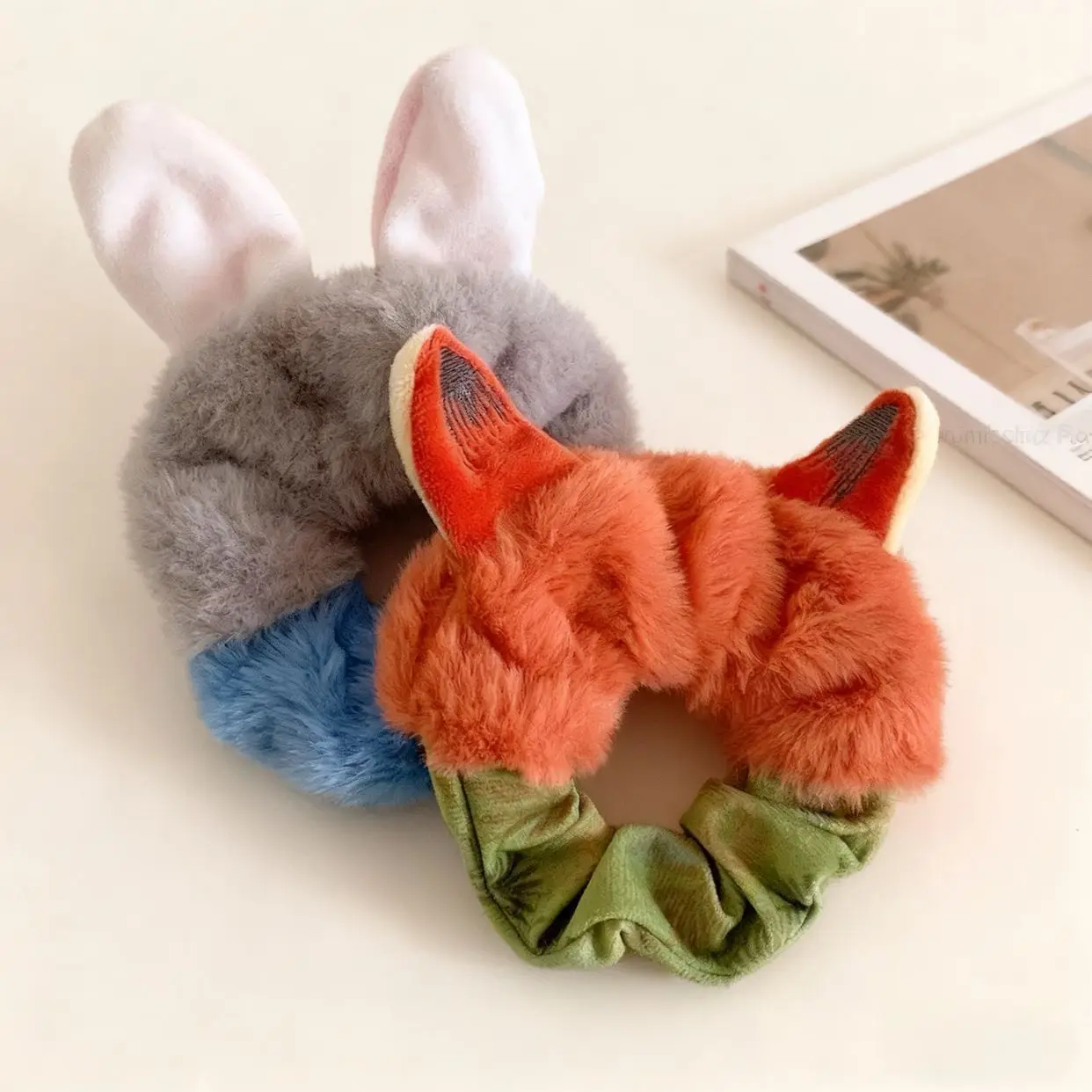 1 قطعة ل Zootopia الشعر حلقة جودي هوبس نيك وايلد التعادل Scrunchies للنساء الفتيات مرونة إكسسوارات الشعر شخصية حيوان لطيف #2