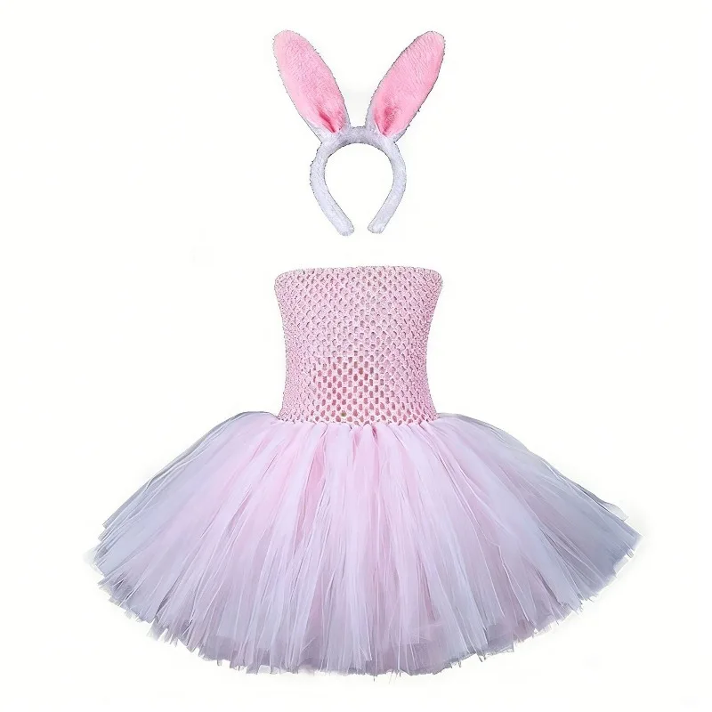 Pink multi-layer tulle dress for young kids, cute style party gown, fluffy princess dress for girls, ideal for festive occasions