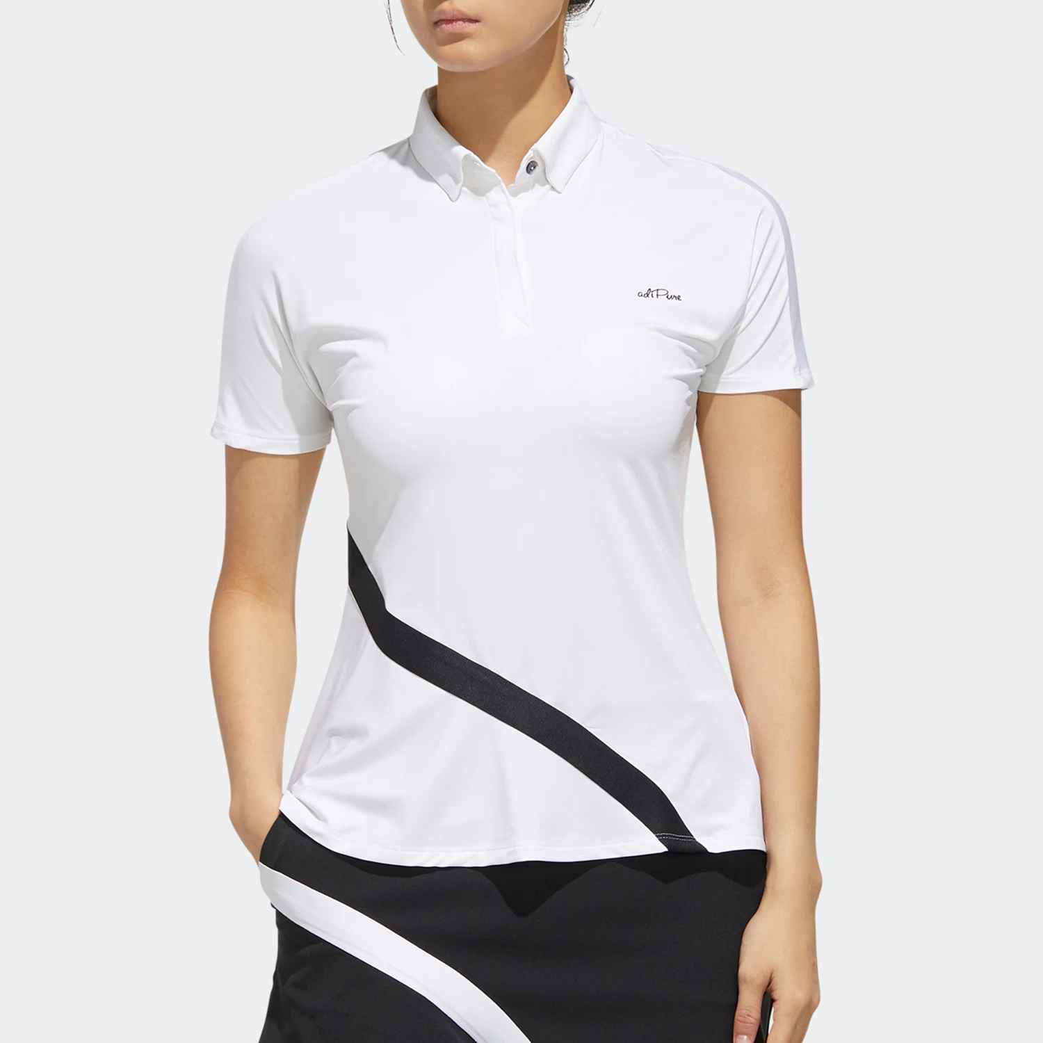 

Оригинальная женская спортивная рубашка-поло Adidas с коротким рукавом для гольфа FJ1775