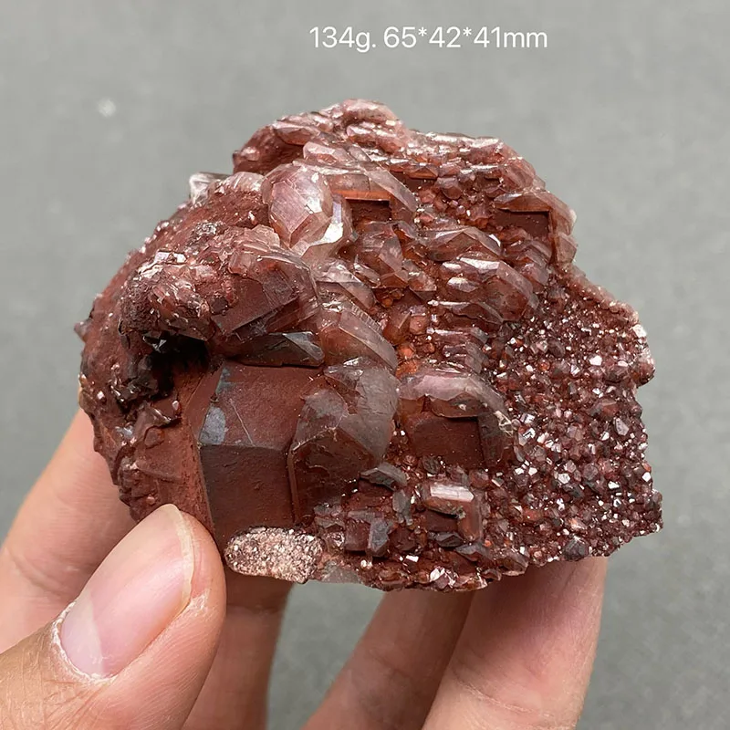 100% natural color chocolate calcita piedra cruda cristalizada secundaria espécimen mineral cristal curativo Chenzhou, Hunan, China