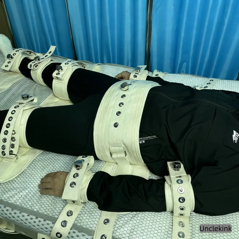 Magnetic Restraint for Mental Hospital Medical Asylum Restraints Magnetic Locking Cuffs Full Body Immobilization Belt Bed Ties view 6