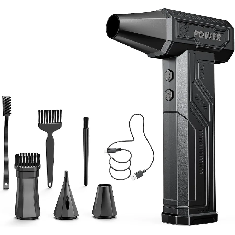 

Super Wind Monster - 1 Min Fast Compressed Air Duster - 200000RPM Electric Air Duster Blower 4-Gear Adjustable Electric Air Blo