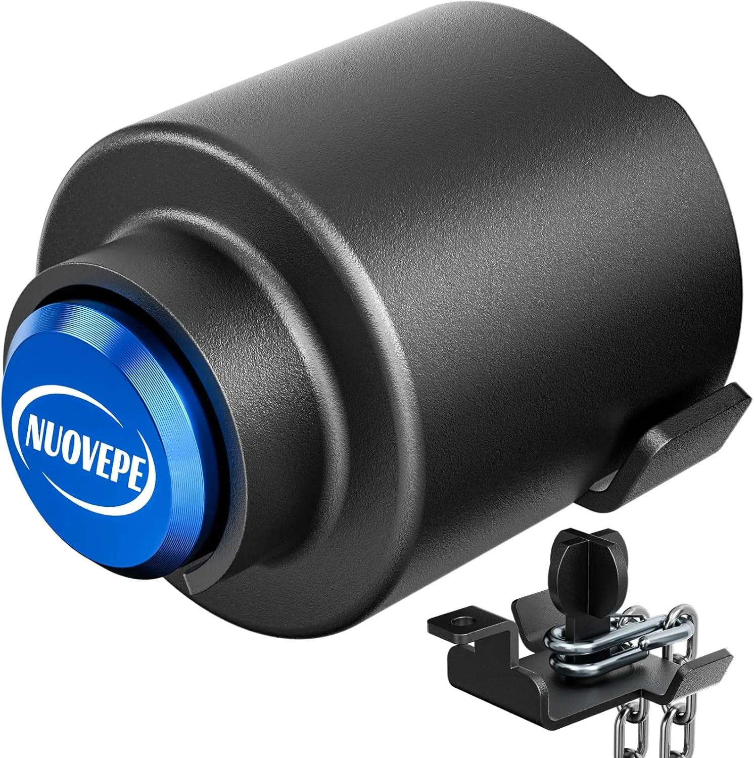 Heavy-Duty 2 5/16 Inch Trailer Lock for RV, Cargo, Camper - Anti-Theft & Pry-Resistant Blue Hitch Security