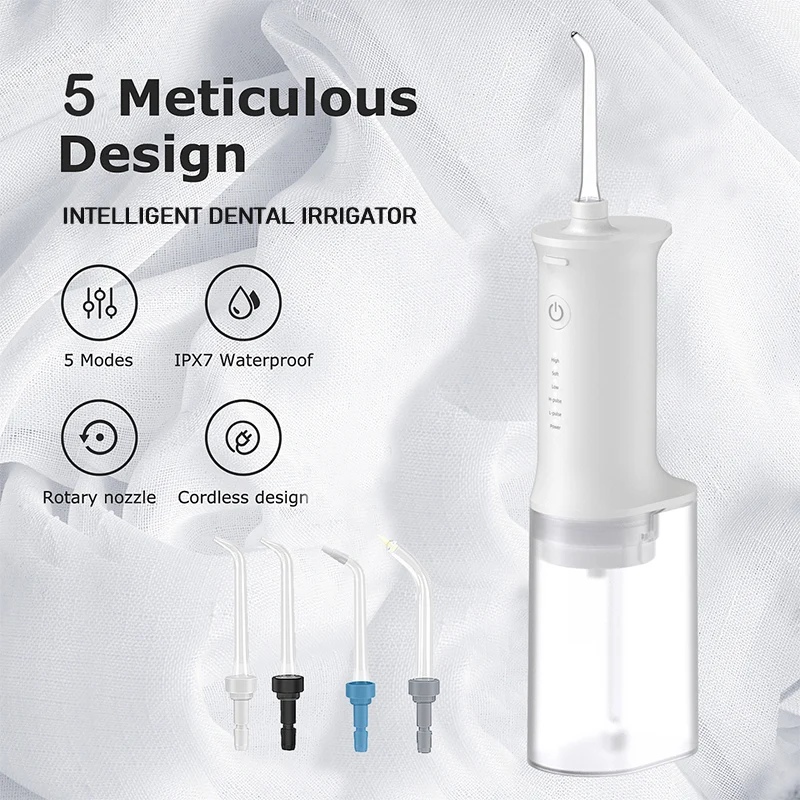 New 2026 Smart Portable Oral Irrigator Dental Teeth Whitening Flosser bucal tooth Cleaner Waterpulse Water Thread For Teeth