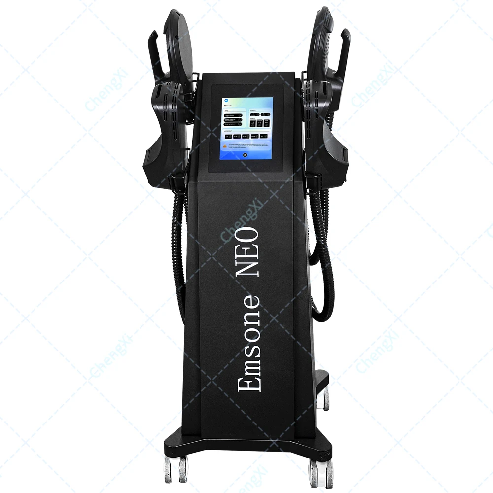 

Совершенно новый аппарат для коррекции фигуры EMSone NEO RF оснащен 4-мя ручками для тренировки мышц, стимуляторов мышц EMS и строгания.