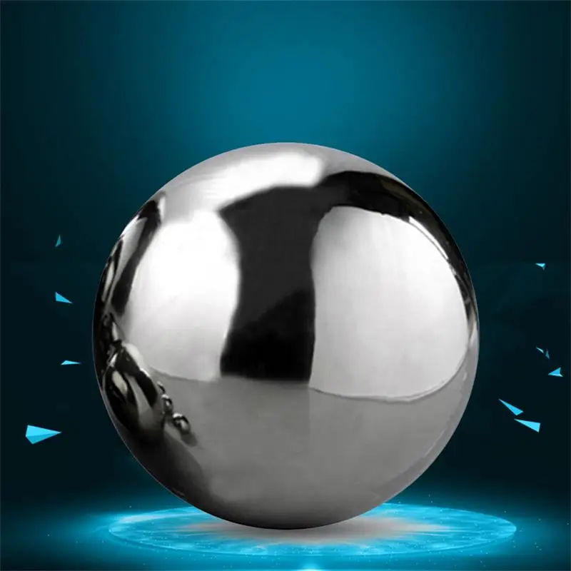 Garden Gazing Globe Ball Stainless Steel Mirror Polished Hollow Ball DIY Decorative Floating Pond Ball Reflective Garden Yard