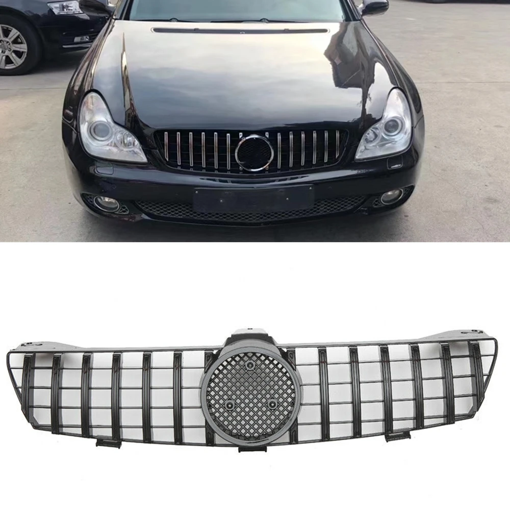 

Front Grille Grill Upper Bumper Hood Vent Mesh For Mercedes Benz CLS Class W219 CLS350 CLS500 CLS550 CLS55 CLS63 AMG 2005-2008