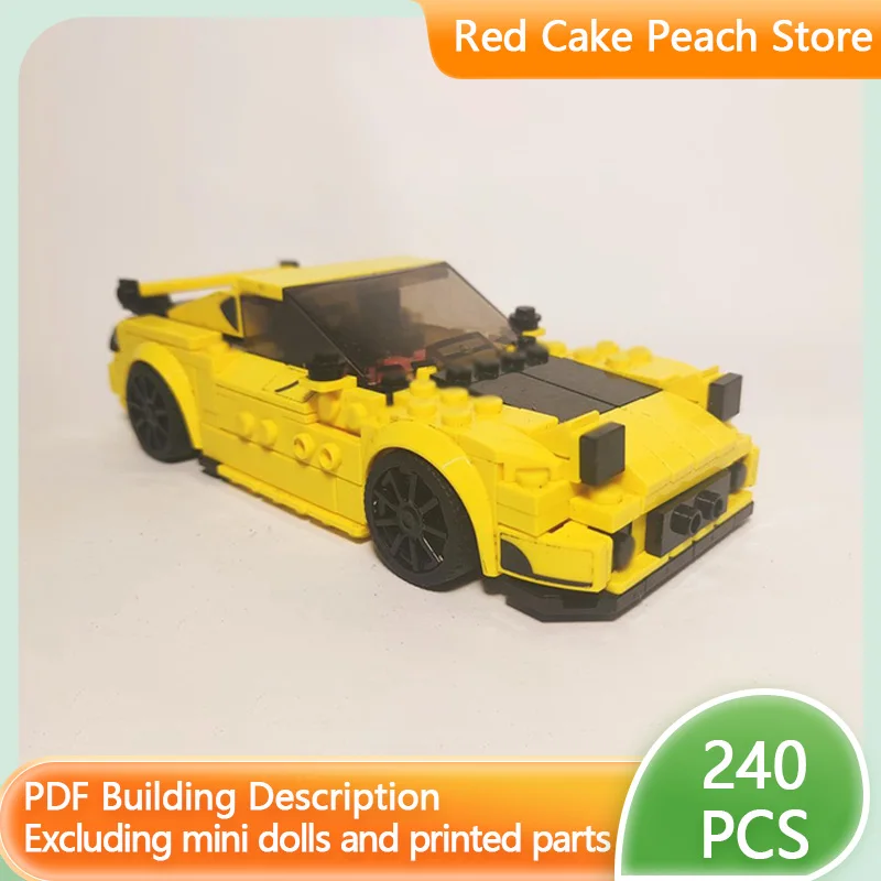 

Модель скоростного гоночного автомобиля MOC, строительные кирпичи RX-7 FD, двухдверный спортивный автомобиль, модульная технология, детские праздничные подарки, сборные игрушки