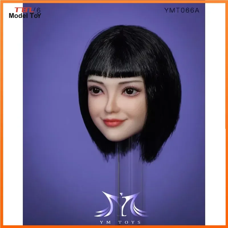 YMT066 1/6 Xiao Yuan Head Sculpt Loli Smiling Head Carving Model for 12'' Soldier TBL PH Action Figure Body Dolls Accessories