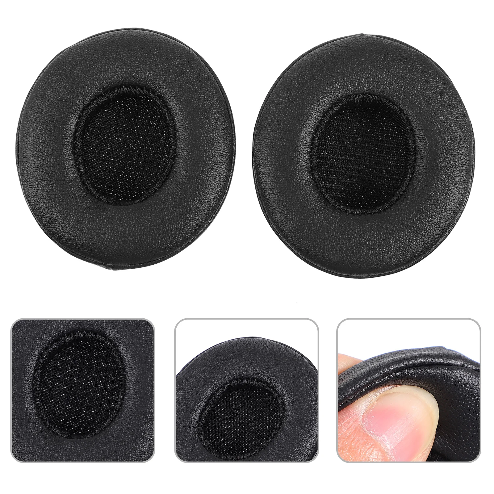 

2Pcs Earphone Cover Supple Soft Ear Pads Replacement for Solo3 Headset Noise Isolation Cushions