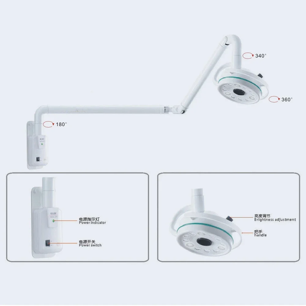 TuyaLED 36W Wall Mounted Hanging Dental Surgery Veterinary PET Medical Examination Lamp Cold LightAlexa Google Assistant