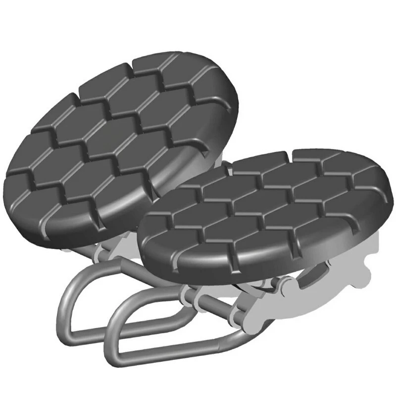 Bicycle seat cushion, long-distance seat cushion, balance noseless saddle, widened and enlarged foot pad accessories