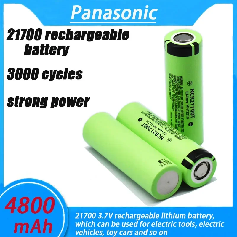 Original Panasonic NCR21700T 21700 4800mah 3.7V High Capacity Lithium Rechargeable Batteries Cell For Flashlight Power Bank Toys